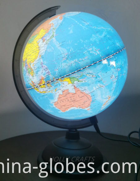 lighted globe